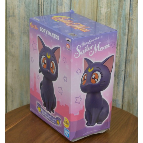 Pretty Guardian Sailor Moon Sofvimates Luna Cat Figure Banpresto - Picture 2 of 5